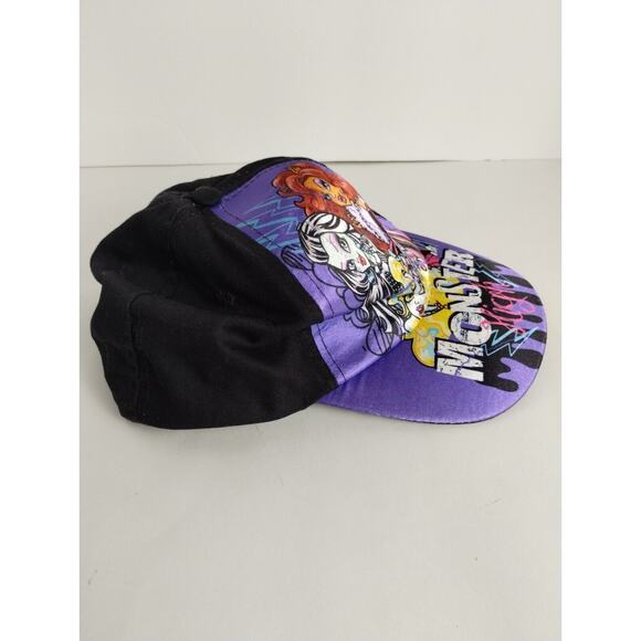 Monster High Girls Baseball Cap Black Purple One Size Fits Most Snapback Kids - Picture 3 of 7